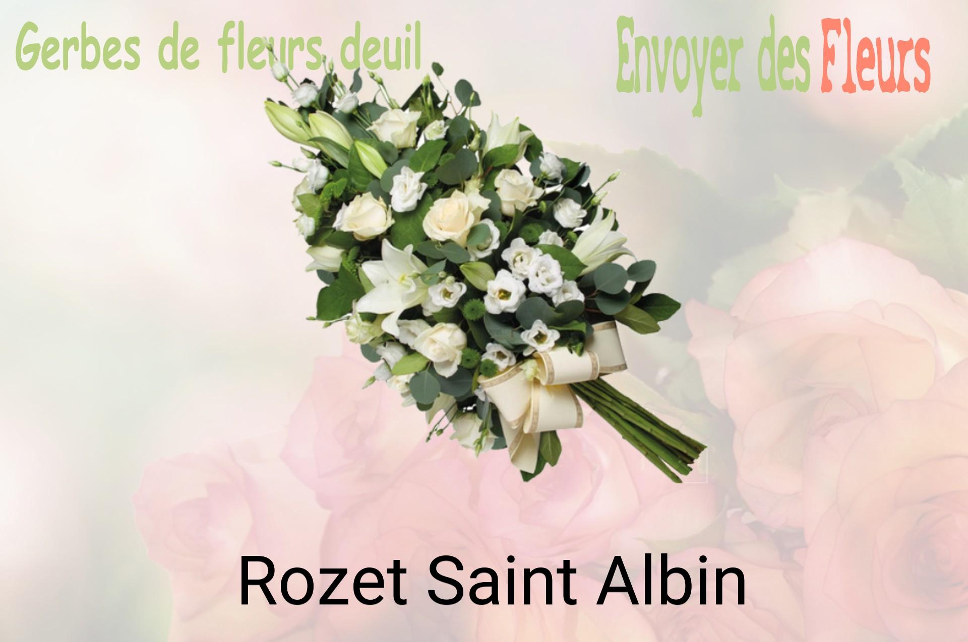 Gerbe de fleurs de deuil livrée à Rozet-Saint-Albin